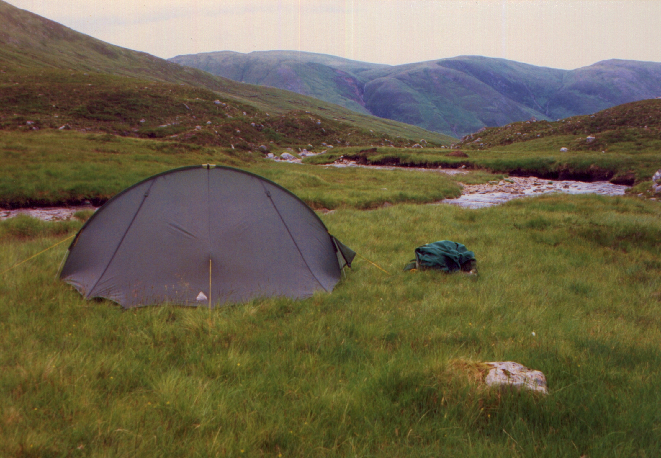 1995 July wild camping near Sgurr a Chaorachain
