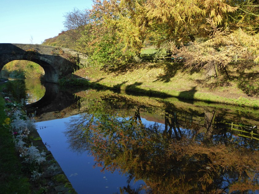 The canal between Mytholmroyd and Hebden Bridge