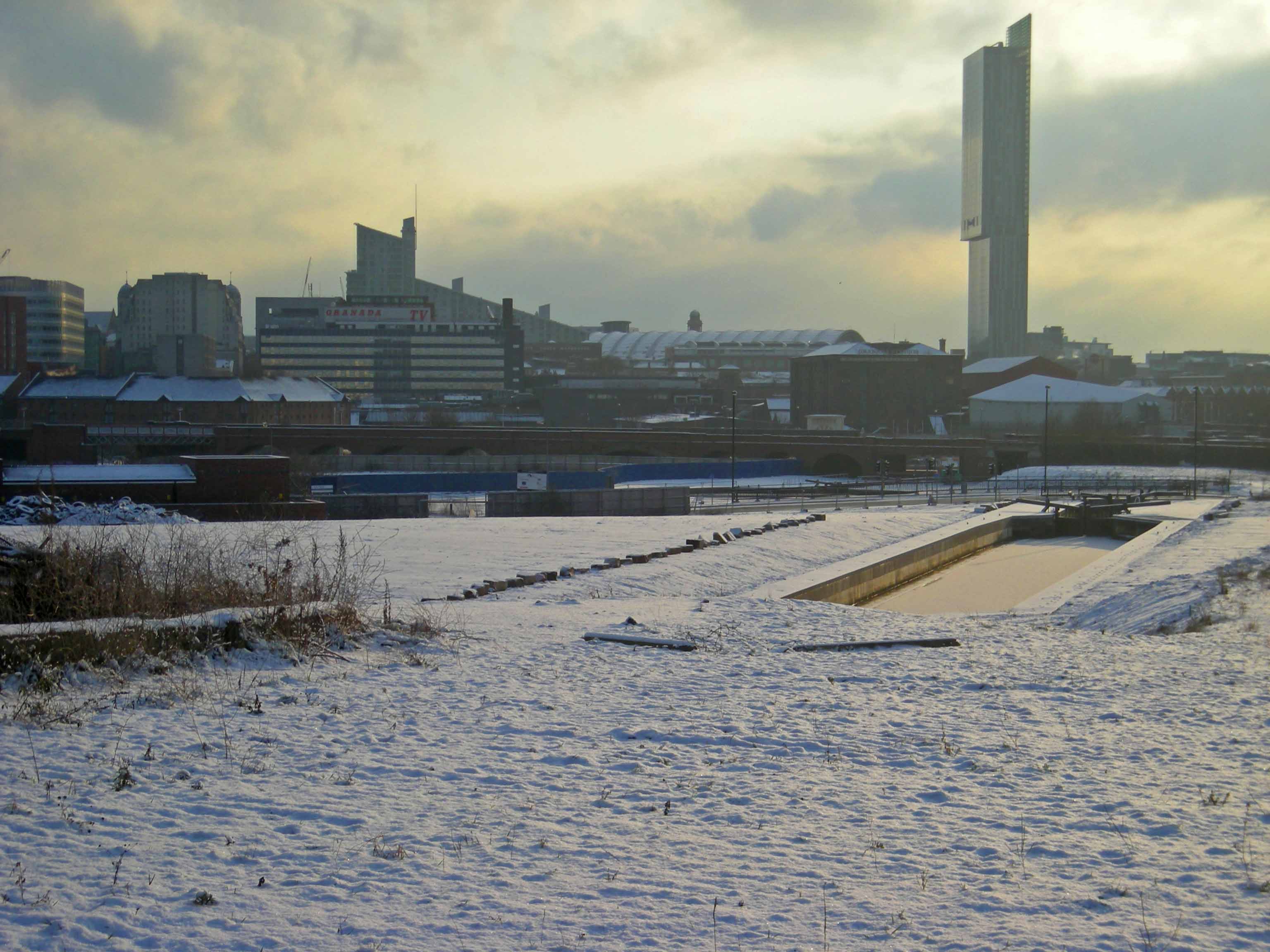 Salford in snow 2 Feb 200904